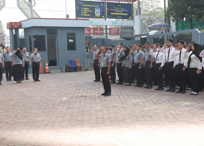 Awali Pekan Kerja, Kemenkum Sumsel Ingatkan Pentingnya Disiplin dan Kesehatan ASN