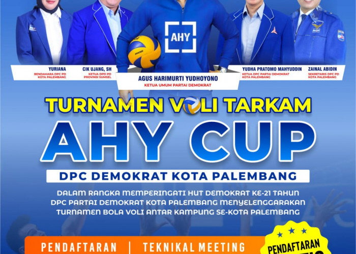 DPC Demokrat Palembang Gelar Kejuaraan VolI Tarkam AHY Cup