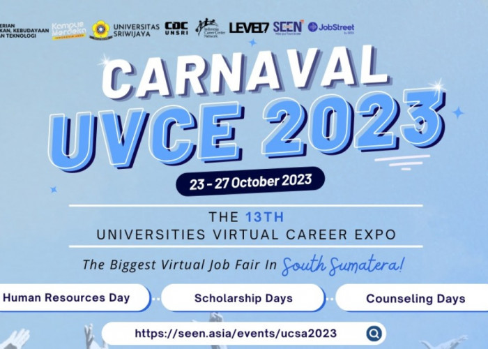 Carnaval UVCE 2023 Akan Kembali Digelar 23 - 27 Oktober 2023, Job Fair Virtual Terbesar di Sumsel