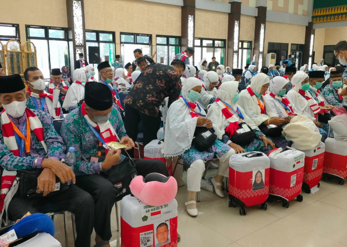 358 JCH Kloter 5 Tiba di Asrama Haji Embarkasi Palembang, Ini Kloter Terakhir JCH Asal OKU Timur