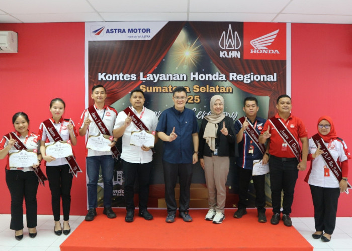 Mendorong Pelayanan Maksimal, Astra Motor Sumsel Gelar Kontes Layanan Honda Regional 2025, Ini Pemenangnya