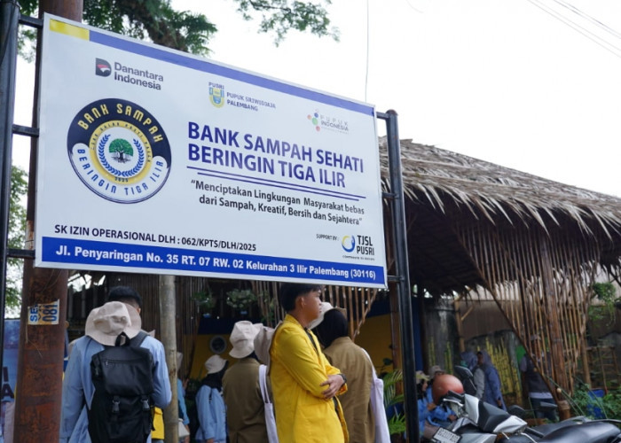 Dukung Program Economy Circular, Pusri Inisiasi Program Bank Sampah Sehati di Kelurahan 3 Ilir Palembang