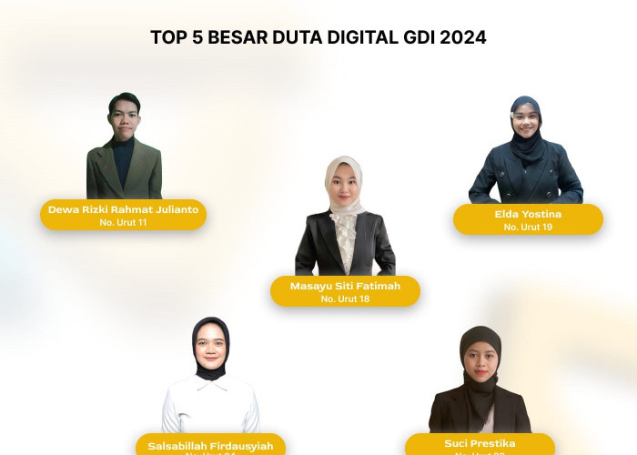 Top 5 Besar Duta Digital GDI 2024 Siap Beraksi  di Grand Final Pekan Depan