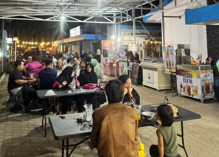 Teras Janantara di Rumah BUMN Sumsel, Destinasi Kuliner Baru Hadirkan Produk UMK Binaan Pusri