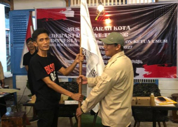 Tanpa Lawan, Mualimin Pardi Dahlan Jabat Ketua Umum FPTI Palembang