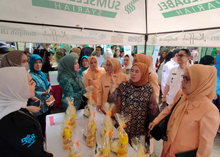 Pasar Bedug Ramadhan, Bank Sumsel Babel Syariah dan Kantor Kecamatan Sako Hadirkan Gratis Sembako
