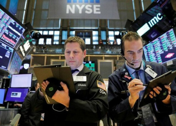 Lantai Bursa AS Senin 23, Meret 2023 Atau Selasa WIB,  Wall Street Turun Terseret Saham Bank, Nasdaq Menguat