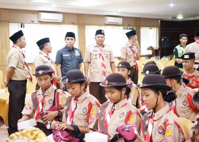 Anggota DPRD Muba Fraksi Gerindra Gelar Buka Puasa Bersama Anggota Pramuka Regu Cempaka putri LT IV