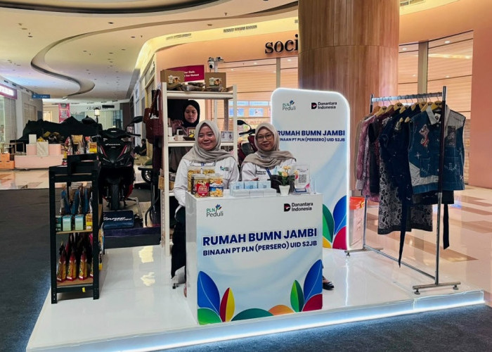 Booth Rumah BUMN Jambi Hadir di Palembang Icon, PLN UID S2JB Bawa 12 UMK Binaan Perluas Pasar