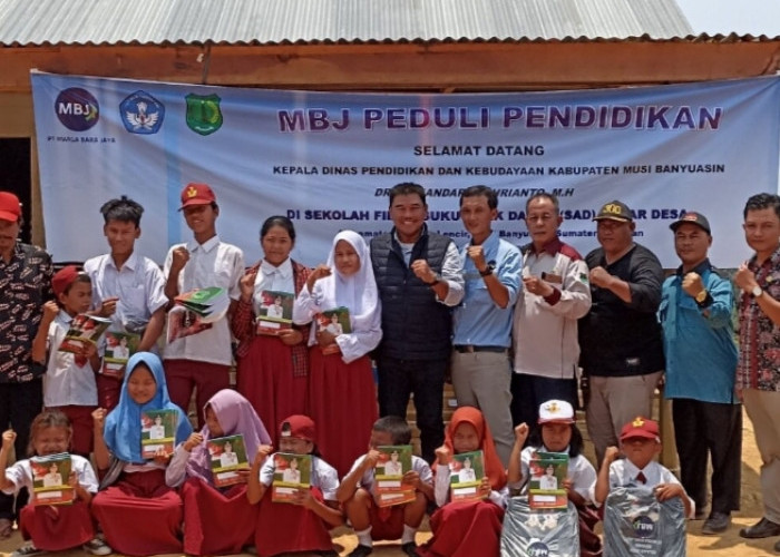 Kadisdik Muba Apresiasi SD Filial Suku Anak Dalam Binaan PT Marga Bara Jaya