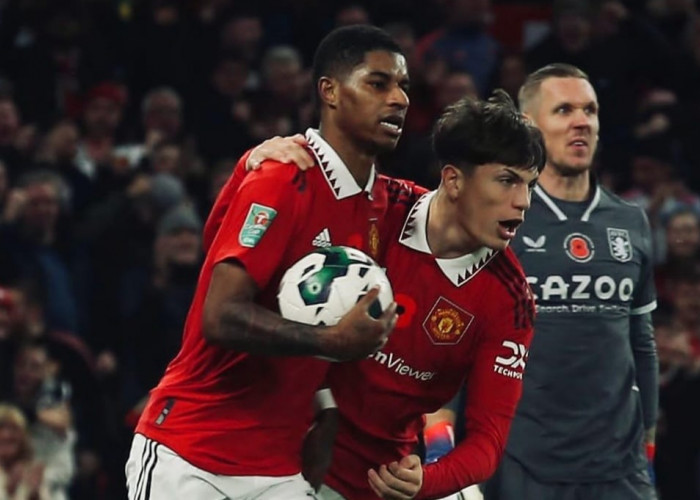 Alejandro Garnacho Bintang Laga Manchester United vs Aston Villa,  Piala Carabao Cup 2022