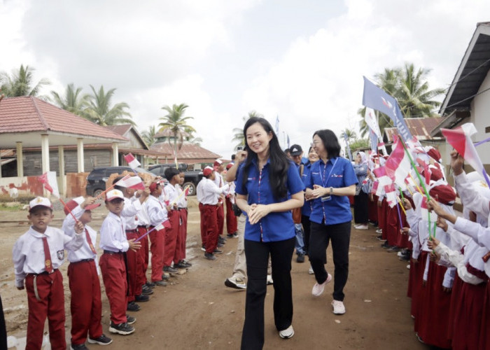 Satu-satunya Perusahaan Swasta, Thamrin Group Beri Bantuan CSR Pendidikan ke SDN 15 Tanjung Lago Banyuasin