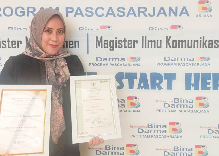 Dosen S2 Universitas Bina Darma Raih Dual Certification dari BNSP Indonesia dan IABC 