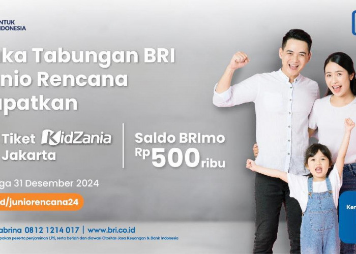 Buka Tabungan BRI Junio Rencana untuk Anak Bisa Dapat Hadiah Menarik dari BRI