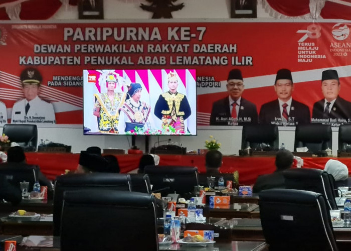 DPRD PALI Gelar Rapat Paripurna, Dengarkan Pidato Presiden Joko Widodo 