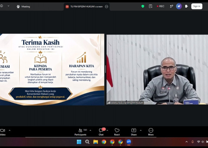 Kemenkum Sumsel Jaga Kesehatan Mental Pegawai Lewat Sosialisasi BPSDM Hukum