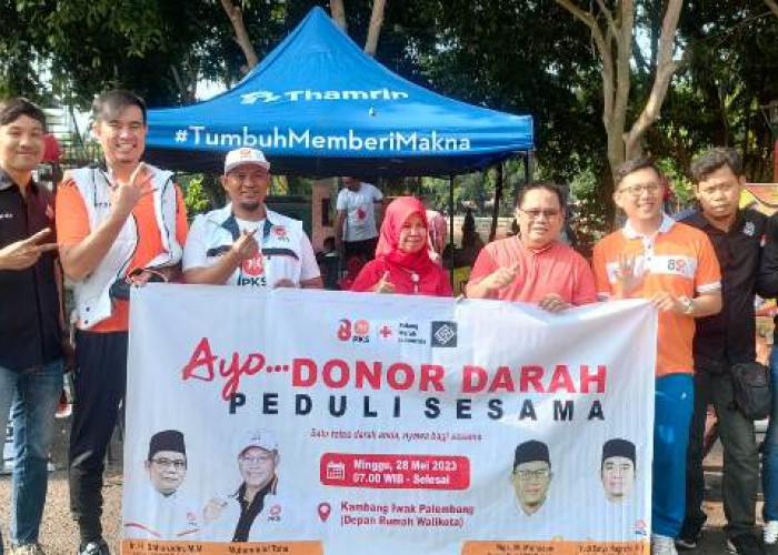 Yuk Intip Keseruan, PKS, Komunitas Area 51 Palembang Aksi  Donor Darah bersama PMI Palembang