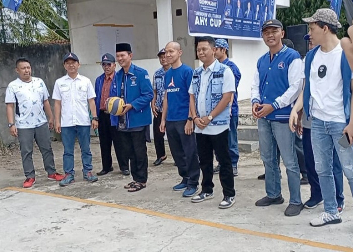 Demokrat Palembang Gelar Turnaman Voli Tarkam AHY Cup