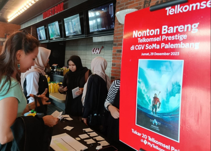 Telkomsel Ajak Pelanggan Setia Prestige Nonton Bareng Aquaman, Serentak di 12 Kota, Salah Satunya Palembang 