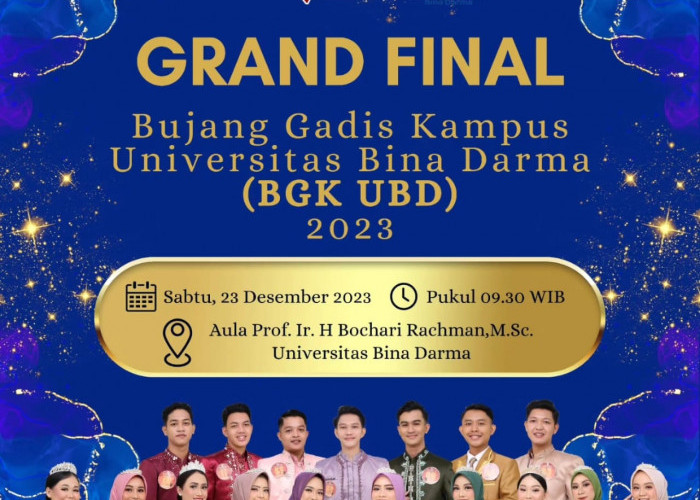 Universitas Bina Darma Akan Gelar Grand Final Bujang Gadis Kampus 2023, Catat Tanggalnya