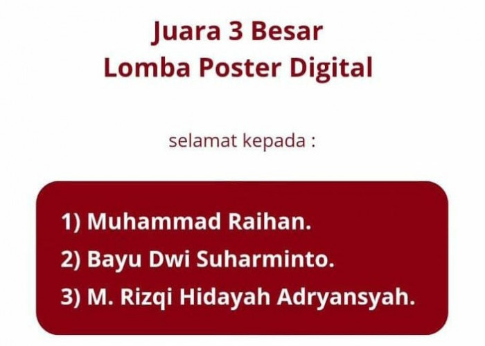 Tiga Mahasiswa UBD Raih Juara Lomba Poster Digital
