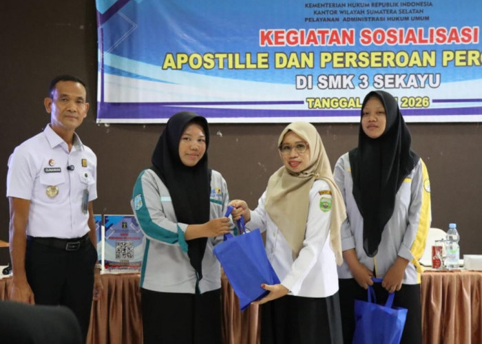 Kemenkum Sumsel Sasar SMKN 3 Sekayu, Kenalkan Apostille dan Perseroan Perorangan ke Generasi Muda