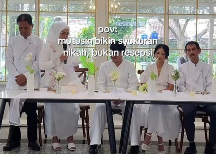Viral, Gak Punya 'Dream Wedding'  Pasangan ini Pilih Nikah di KUA, Cuma Gelar Syukuran Bersama Keluarga