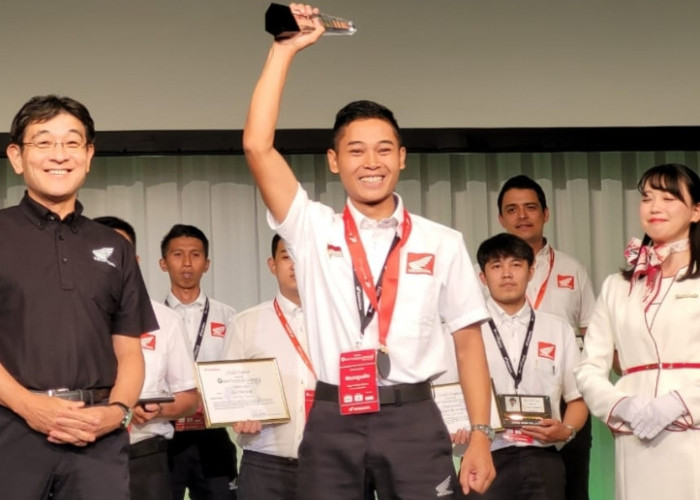 Masngudin, Teknisi Sepeda Motor Honda Indonesia Sabet Gelar Teknisi Terbaik di GTC 2023 