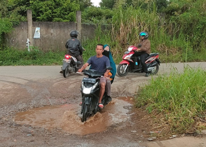 LAPOR PAK! Cekungan Jalan Irigasi Pakjo Makin Dalam