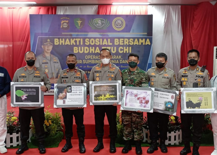 Yayasan Buddha Tzu Chi Palembang dan Polda Sumsel Gelar Baksos Kesehatan