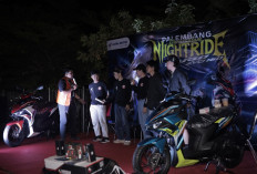 Astra Motor Sumsel Night Ride Palembang Darussalam with New Honda Vario Evo 160 Bersama 3 Komunitas Honda