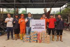 Pusri Turun Langsung Hadapi Karhutla Sumsel, Kirim Bantuan Logistik untuk Tim Pemadam di BPBD