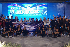 Thamrin Brothers Gelar Night Ride Alpha Gank Palembang, Pererat Silaturahmi Komunitas Yamaha Aerox Alpha