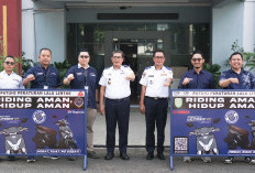 Yamaha Thamrin Serahkan 18 Unit Road Barrier kepada Dinas Perhubungan Sumatera Selatan