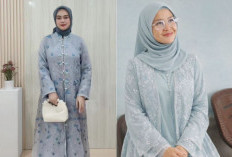 Intip Model Baju Lebaran 2026 : Gamis Rompi Lepas Jadi Trend Baju Lebaran 2026