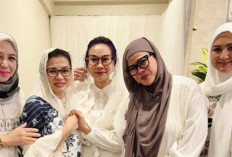 Pakai Hijab di Tahlil 7 Hari Rachmat Gobel, Donna Agnesia Mualaf?