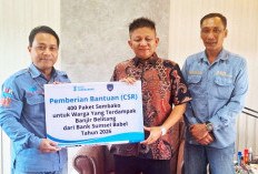 Peduli Banjir Belitang, BSB Berikan Ratusan Paket Sembako
