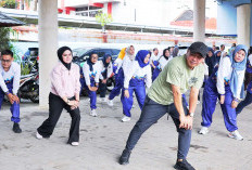 Awali Kinerja 2026, Diskominfo Palembang Gelar Senam Bersama Pegawai