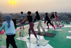 ARYADUTA Hadirkan Mat Pilates di Helipad, Pertama  dan Satu-satunya  di Palembang     