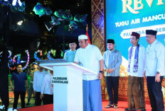 Tugu Cempako Telok Diresmikan, Ikon Baru Titik Nol Kota Palembang