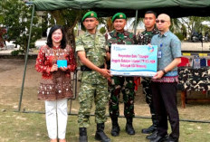 Bank Sumsel Babel Perkuat Sinergi dengan TNI, Serahkan 624 Buku Tabungan kepada Prajurit Yonif TP 893/KBK